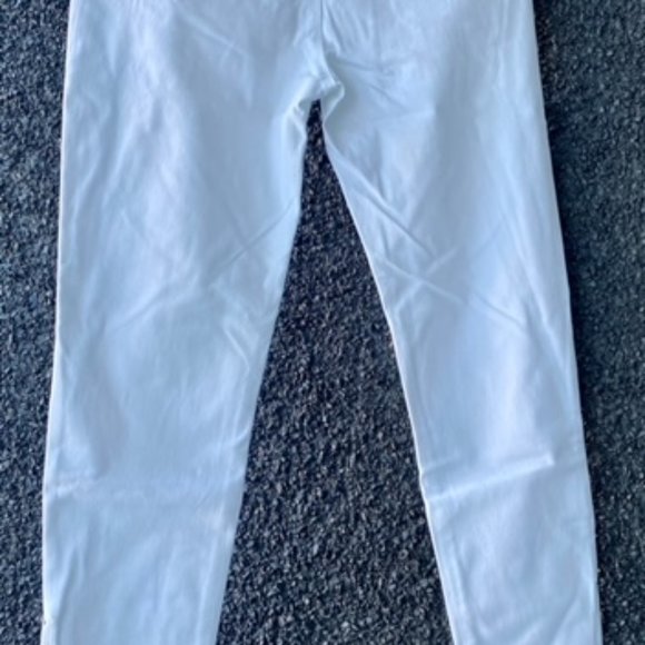 Forever 21 Skinny White Pants With Zipper Detail - Picture 4 of 6